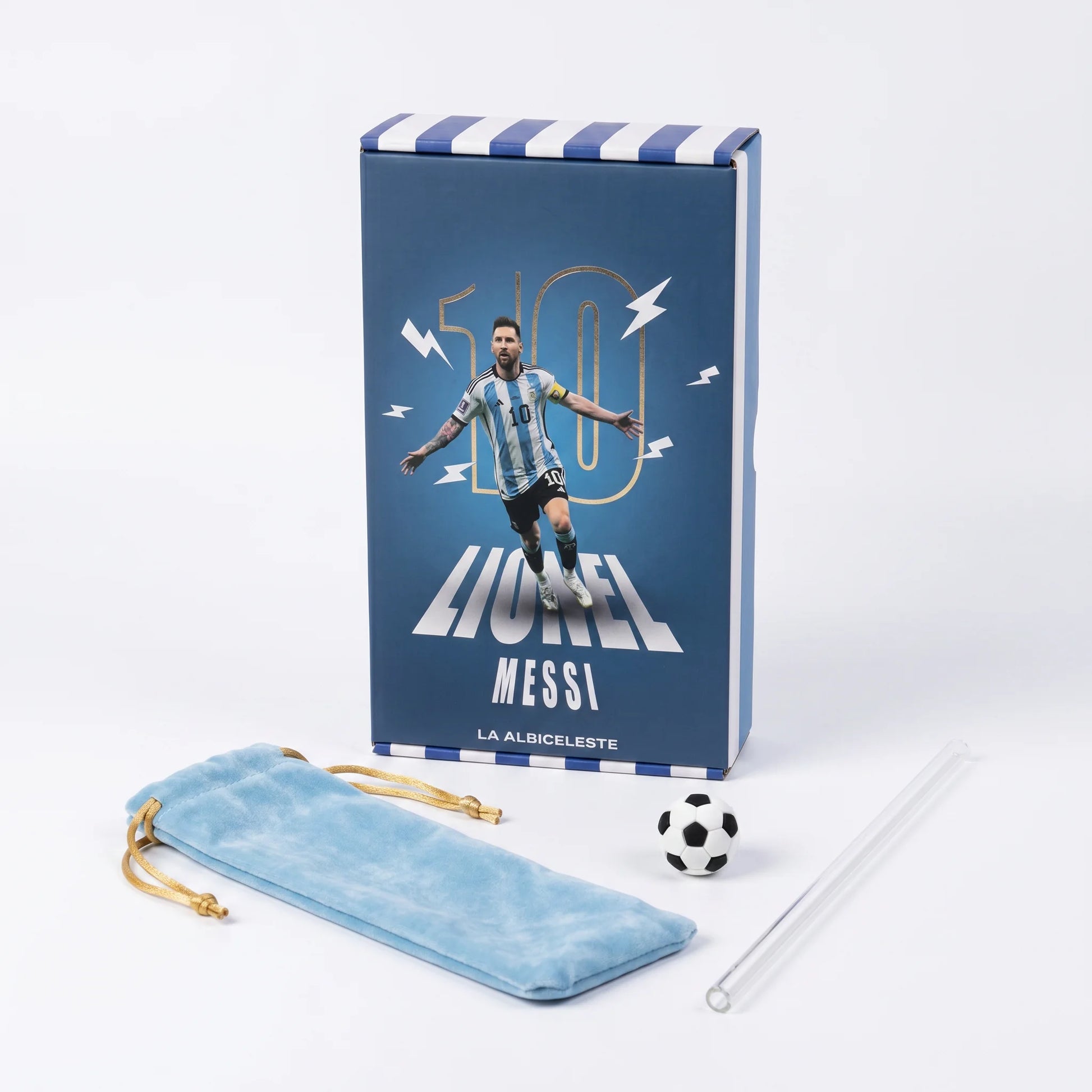 Argentina gift box contents velvet pouch straw topper
